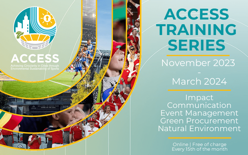 ACCESS Training Series on improved environmental management of sporting events ready to start 